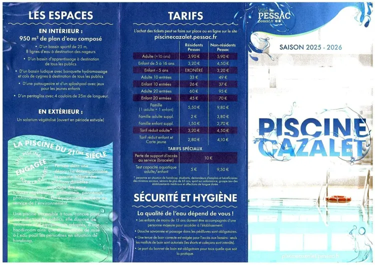 Plaquette verso piscine Cazalet 2025