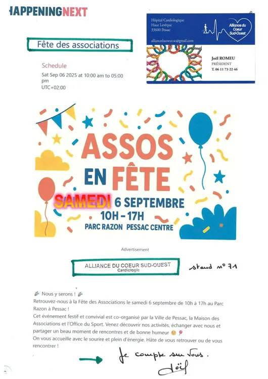 Fête des assos 2025_ SAMEDI 6 septembre