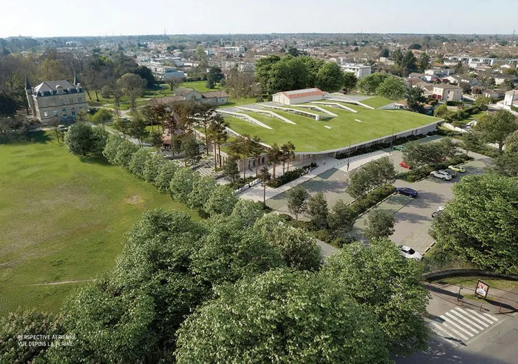 Future piscine Cazalet _vue aérienne