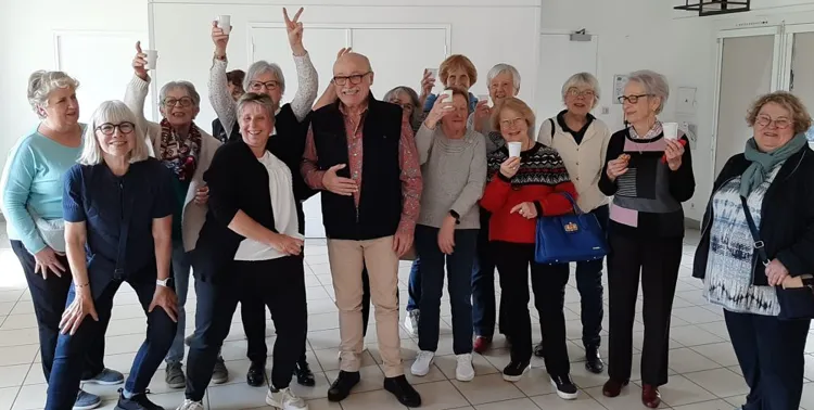 Le président de l'ACSO et ses dames